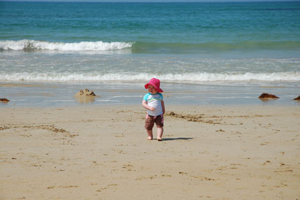 Tiny beach baby