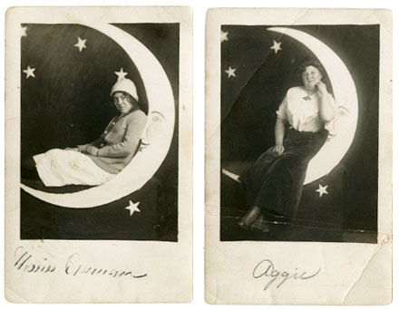 Aggie and Marrie on the Moon
